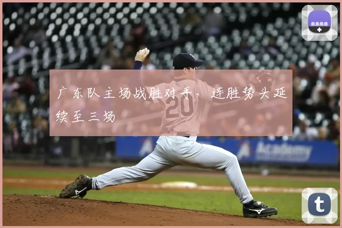广东队主场战胜对手，连胜势头延续至三场